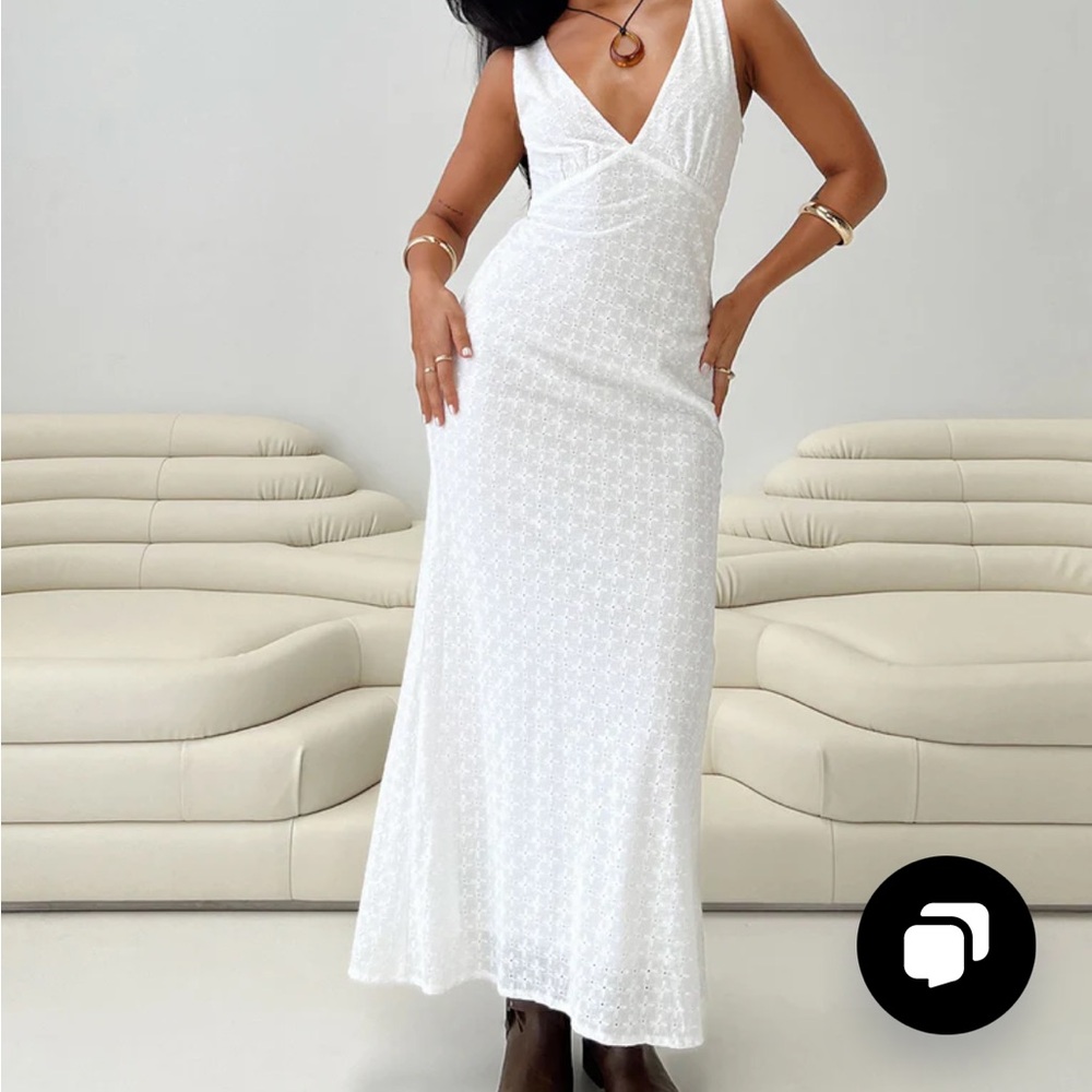 Princess Polly Nellie Maxi Dress White